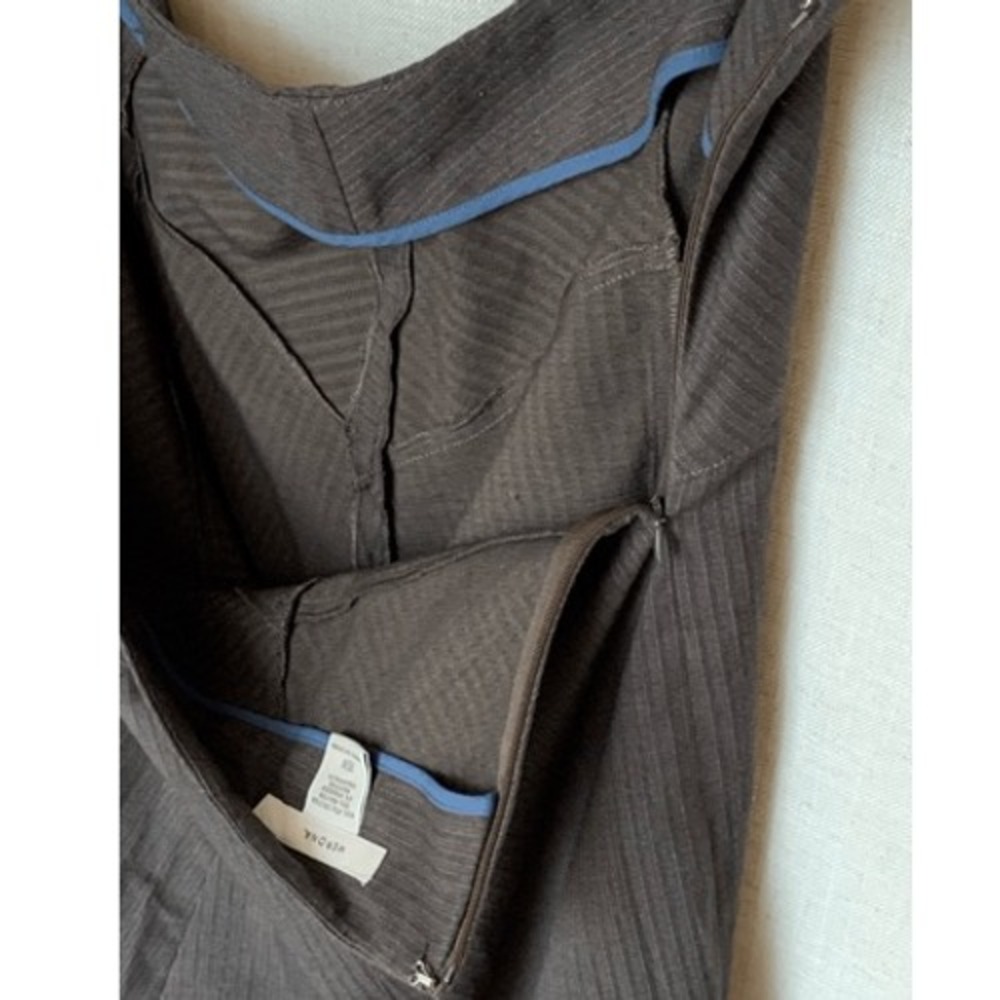Merona Pinstripe Office Skirt Womens Size 20W Gray Classic Workwear Office - Picture 9 of 16